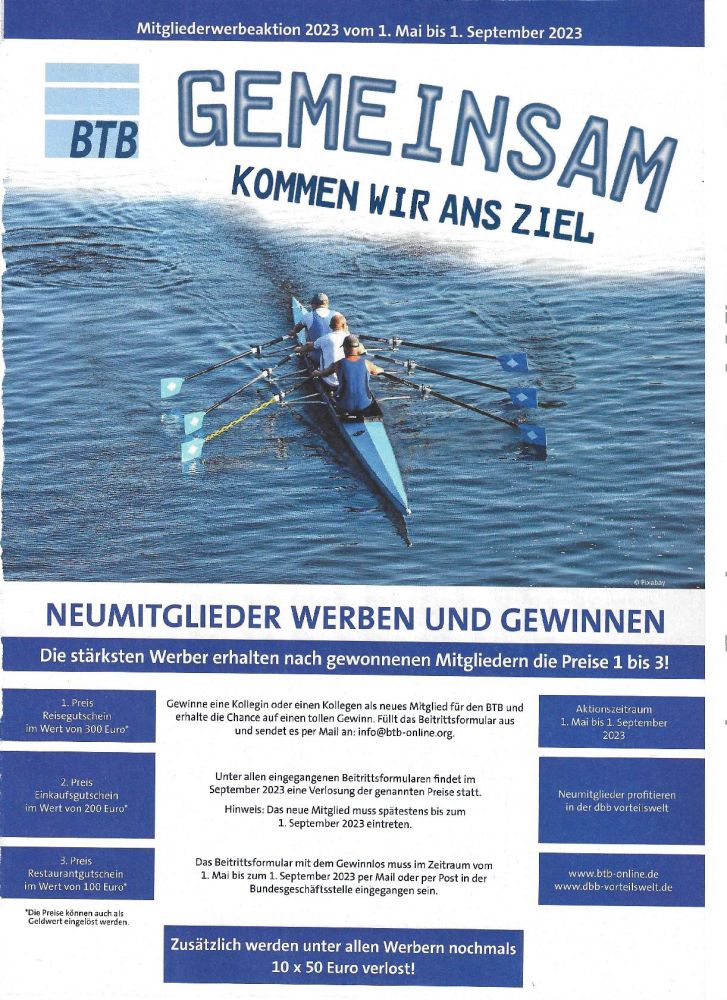 Plakat zur Mitgliedergewinnaktion