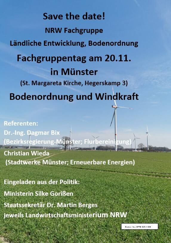 Fachgruppentag am 20.11. in Münster